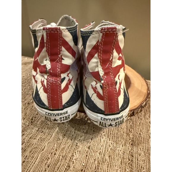 Converse High top Chuck Taylor High Union Jack Flag Sneakers Unisex M-11 Rare - Picture 11 of 16